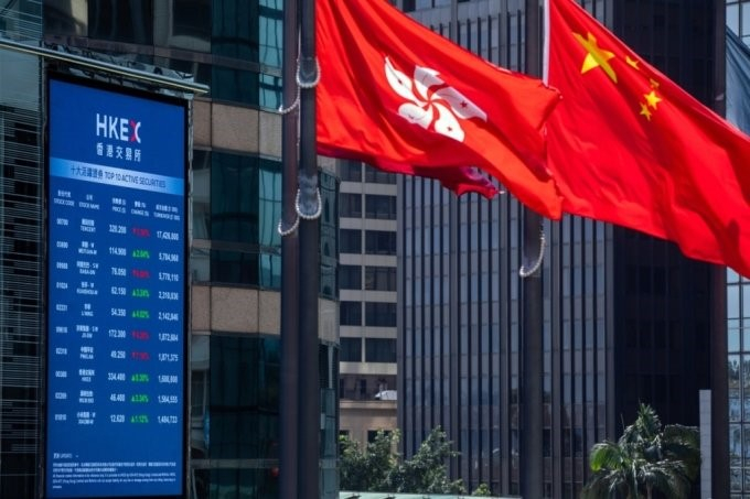 세계 3대 금융허브로 평가받았던 홍콩의 위상이 흔들리고 있다. 사진은 홍콩 증권거래소 전경. /사진=블룸버그