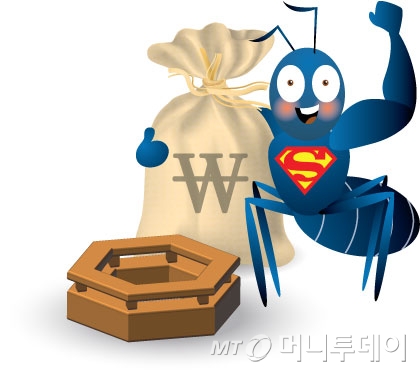 삽화,슈퍼개미,개미,돈,수익 /사진=임종철