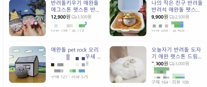 한국에서 판매 중인 반려돌/사진=네이버 쇼핑 캡처