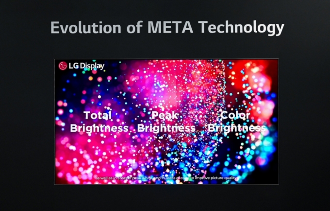 LG디스플레이의 '메타 테크놀로지 2.0'  패널 제품 /사진제공=LG디스플레이