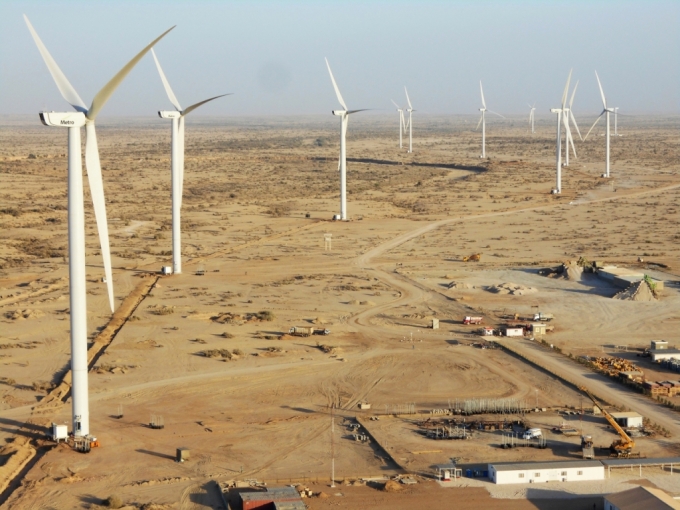 DL에너지가 보유하고 있는 파키스탄 메트로 풍력 발전 단지 전경 /사진제공=DL이앤씨