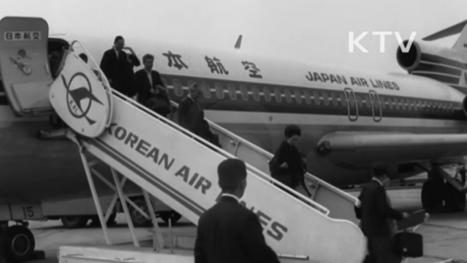 1970년 3월 31일 요도호 납치 사건 당시 뉴스 영상 /사진=유튜브 채널 'KTV 아카이브' 캡처