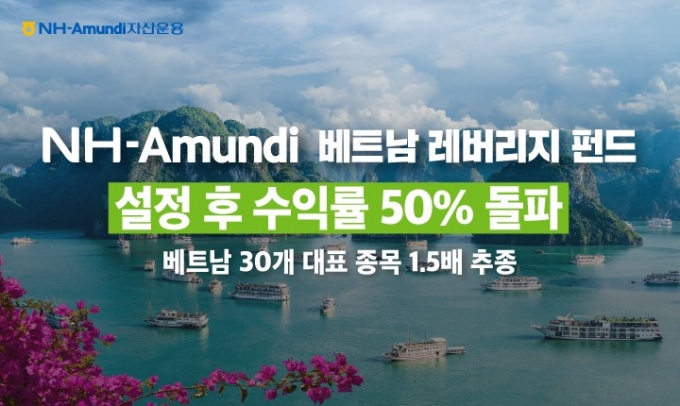 NH Amundi, 베트남 레버리지 펀드 수익률 50% 돌파