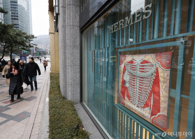 서울 시내 한 대형 백화점에 에르메스 매장이 입점해 있다. /사진제공=뉴시스