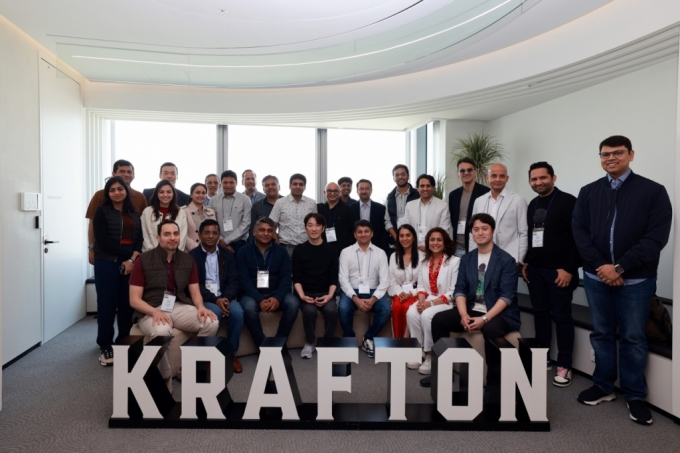 크래프톤, 인도 청년 기업인들 만나 게임·AI 전략 논의. /사진=크래프톤 