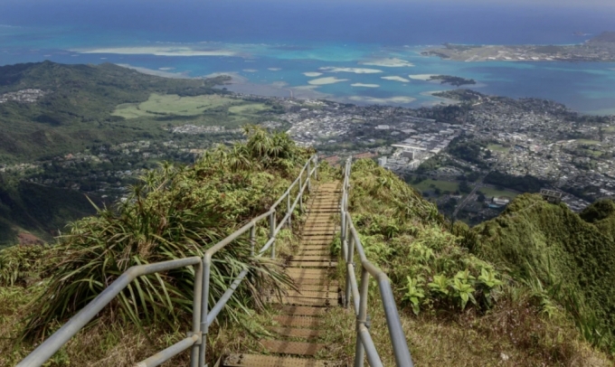 하와이 오아후섬에 있는 '천국의 계단' /사진=게티이미지, CNN