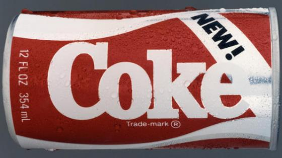 코카콜라가 1985년 4월 출시한 '뉴코크'. /사진=코카콜라