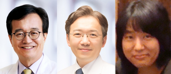 (사진 왼쪽부터) 서울대병원 정진호·이동훈 교수, 김은주 연구교수.